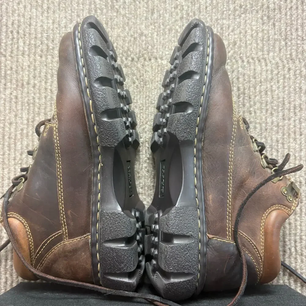 Vintage 90’s Y2K Born Chunky Leather Brown Boots Size 8 Womens